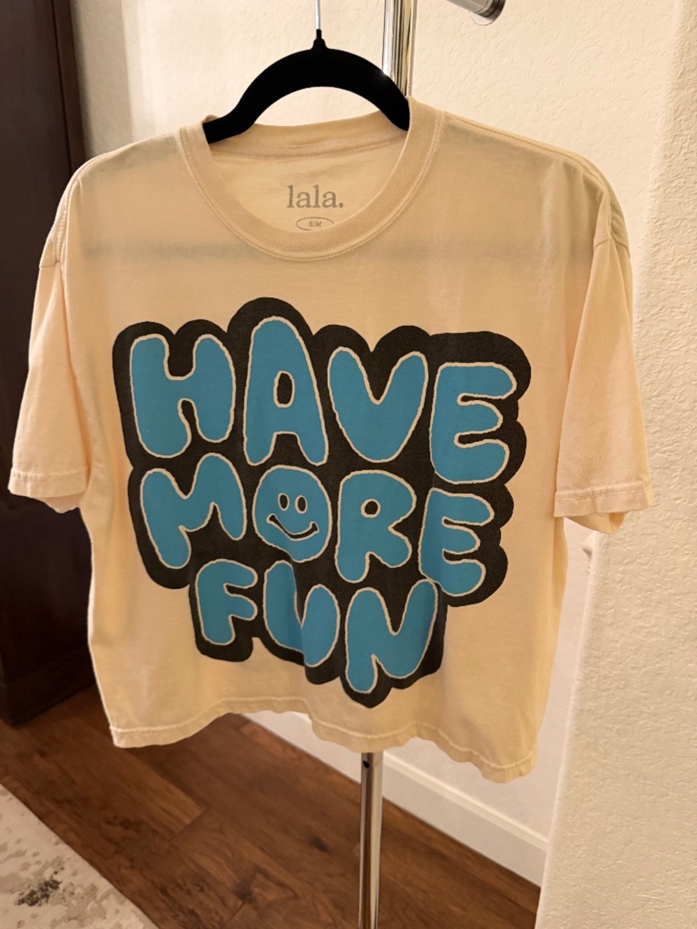 Lala "Have More Fun" Cropped T-shirt (Small)
